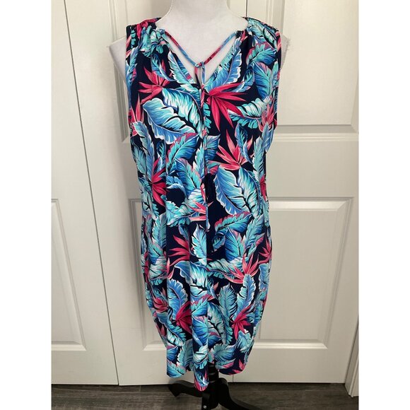 Tommy Bahama Womens Sleeveless Mini Sun Dress size Large - Picture 1 of 5